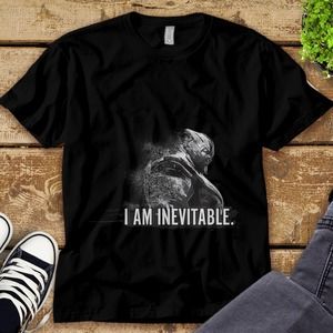 Marvel Avengers Endgame Thanos I Am Inevitable Portrait Unisex Tee Adult T-shirt